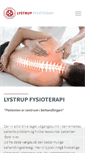 Mobile Screenshot of lystrupfysioterapi.dk